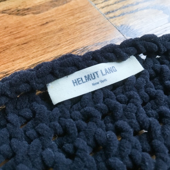 HELMUT LANG Black Knit Infinity Scarf - Picture 4 of 4